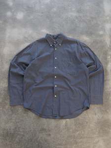 Vintage Sale: Vintage Navy Small Check Nautica Shirt (L)
