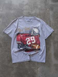 Vintage Grey Ohio State Football Tee (L)
