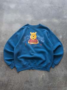 Vintage Blue Winnie The Pooh Sweatshirt (M)