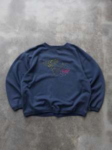 Vintage Navy Tigger Sweatshirt (XL)