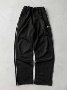Vintage Adidas Black/White Track Pants (W34)