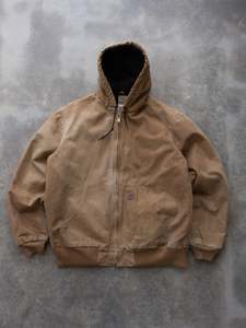 Vintage Jackets: Vintage Carhartt Brown Quilted Jacket (L)