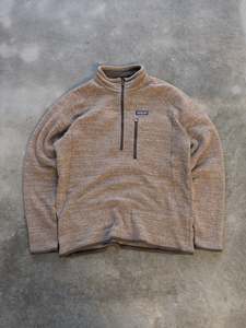 Fleece: Vintage Brown Patagonia Quarter Zip Fleece (L)