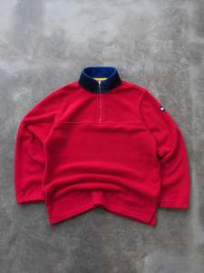 Vintage Red Tommy Hilfiger Fleece (M)