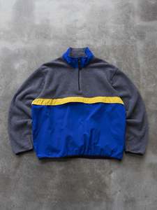 Fleece: Vintage Tommy Hilfiger Golf Colourblock Fleece (2XL)