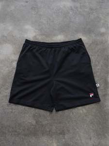 Fila: Vintage Black Fila Mesh Shorts (XL)