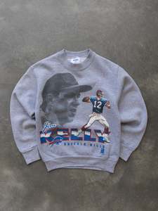 Vintage 1996 Buffalo Bills Jim Kelly NFL Sweatshirt (8–10Y)