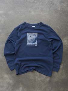 Vintage Navy Nike Basketball Long Sleeve (10–12Y)