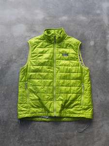 Vintage Lime Green Patagonia Puffer Vest (L)