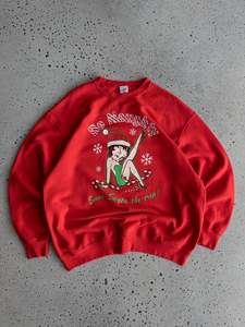 Vintage Betty Boop "Be Naughty" Sweatshirt (XL)