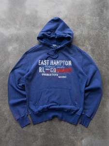 Vintage Blue Polo Ralph Lauren Hoodie (M)