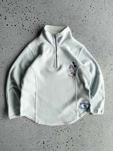 Vintage Minnie Mouse Quarter Zip Fleece Sweatshirt (S)