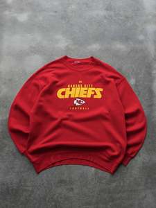 Vintage Red Kansas City Chiefs Sweatshirt (L)