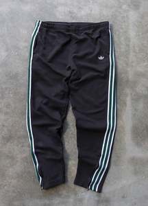 Vintage Black Adidas Track Pants (M)