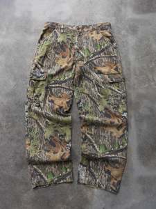 Vintage Bottoms: Vintage Mossy Oak Camo Cargo Pants (M)