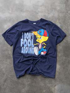 Vintage 90s Navy Tweety Tee (XL)