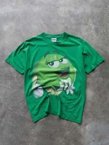Vintage Disney Cartoon: Vintage Green M&M’s Tee (L)