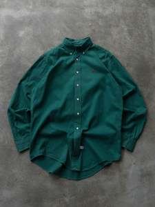Earth Tones: Vintage Green Ralph Lauren Shirt (M)