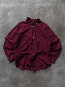 Earth Tones: Vintage Burgundy Ralph Lauren Shirt (L)