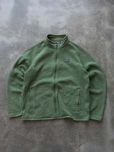 Vintage Green Patagonia Fleece Jacket (XL)