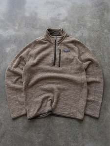 Vintage Brown Patagonia Quarter Zip Fleece (M)