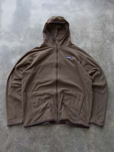 Vintage Brown Patagonia Fleece Hoodie (XL)