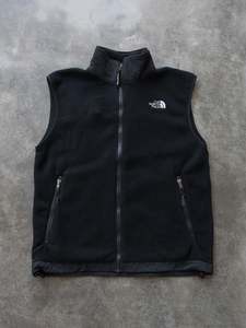 Vintage Black The North Face Fleece Vest (L)
