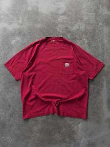 Vintage Red Carhartt Pocket Tee (L)