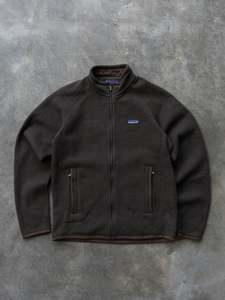 Earth Tones: Vintage Brown Patagonia Better Sweater Full Zip Fleece Jacket (S)