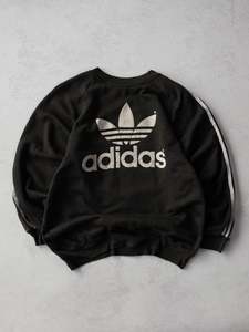 Vintage Adidas Logo 3-Stripe Sweatshirt (M)