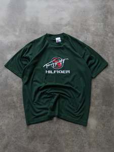 All Vintage2: Vintage Forest Green Tommy Hilfiger Tee (XL)