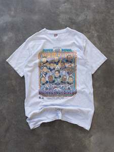 Vintage Grey Denver Broncos Champions Caricature Tee (XL)