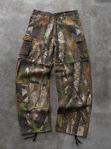Vintage Camo: Vintage 90s Liberty Realtree Hardwoods Zip-Off Cargo Camo Pants (M)