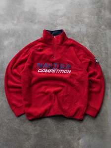 Vintage 90s Nautica Competition Fleece 1/4 Zip Sweatshirt (L)
