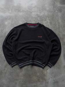 Vintage 00s Black Chaps Ralph Lauren Fleece Sweatshirt (L)