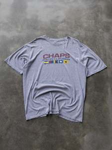 Ralph Lauren: Vintage 90s Grey Chaps Ralph Lauren Tee (L)