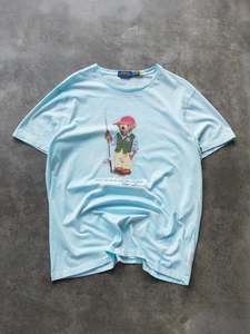 Blue Polo Bear by Ralph Lauren Fishing Tee (XL)