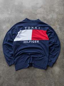 Vintage 90s Tommy Hilfiger Mock Neck Long Sleeve (S)