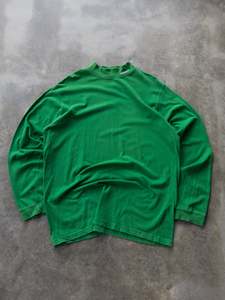 Adidas: Vintage 90s Green Adidas Mock Neck Long Sleeve (XL)