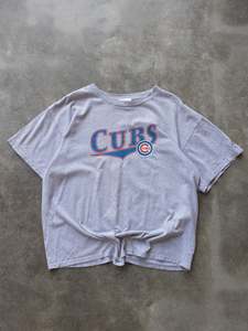 Adidas: Vintage 2004 Grey Adidas Chicago Cubs Tee (XL)