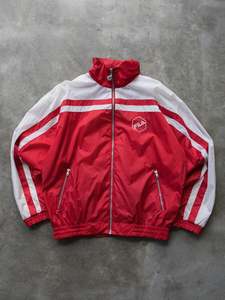 Vintage 90s Red Fila Colour Block Track Jacket (L)