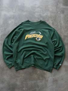 Reebok: Vintage 00s Reebok Green Bay Packers Sweatshirt (XL)