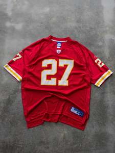 Reebok: Vintage 00s Reebok L.Johnson Kansas City Chiefs NFL Jersey (XL)