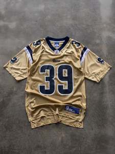 Vintage 00s Gold Reebok Jackson St. Louis Rams NFL Jersey (M)