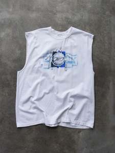 Reebok: Vintage 00s White Reebok Basketball Graphic Tank (XL)