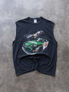 Vintage 00s Black Dale Earnhardt Jr. NASCAR Tank (XL)