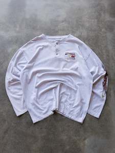 Vintage 2004 Sturgis Motorcycle Rally Henley Long Sleeve (2XL)