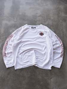 Vintage White Harley-Davidson Spell Out Long Sleeve (3XL)
