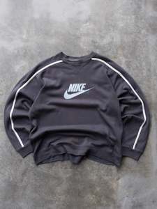 Vintage 00s Charcoal Nike Logo Sweatshirt (XL)