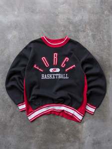 Vintage 90s Black Nike Force Basketball Sweatshirt (XL)
